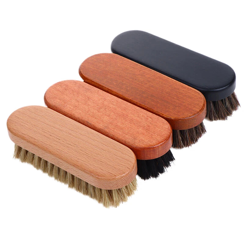 Horse Hair Cleaning Brush | Dashboard, Leather & Shoe Care Detailing Cleaning Brush QXL
