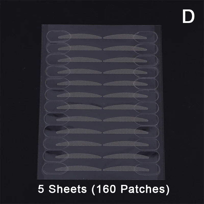 YOVIP Double Eyelid Tape with Handle | 96–320 Invisible Patches Eyelid Tape Stickers QXL 5 sheets D