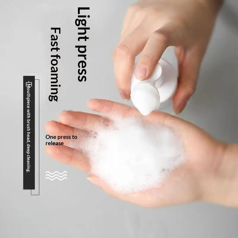 Foaming Mousse Dispenser Bottle + Silicone Brush | 100–200ml Foaming Pump Dispenser QXL