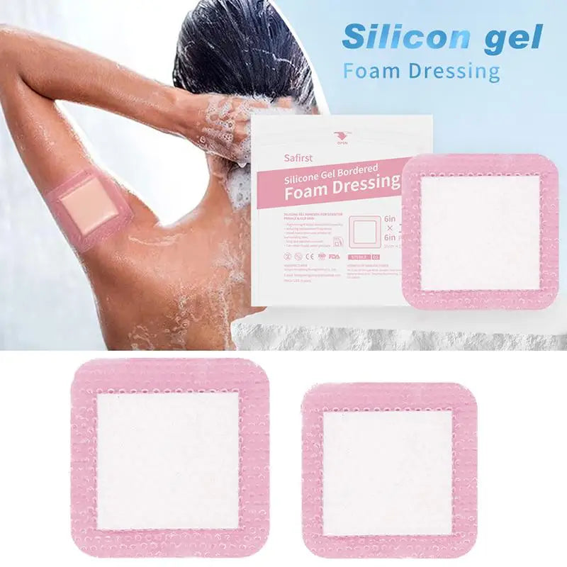 Silicone Foam Adhesive Dressing Pad | Waterproof & Breathable Foam Wound Dressing QXL