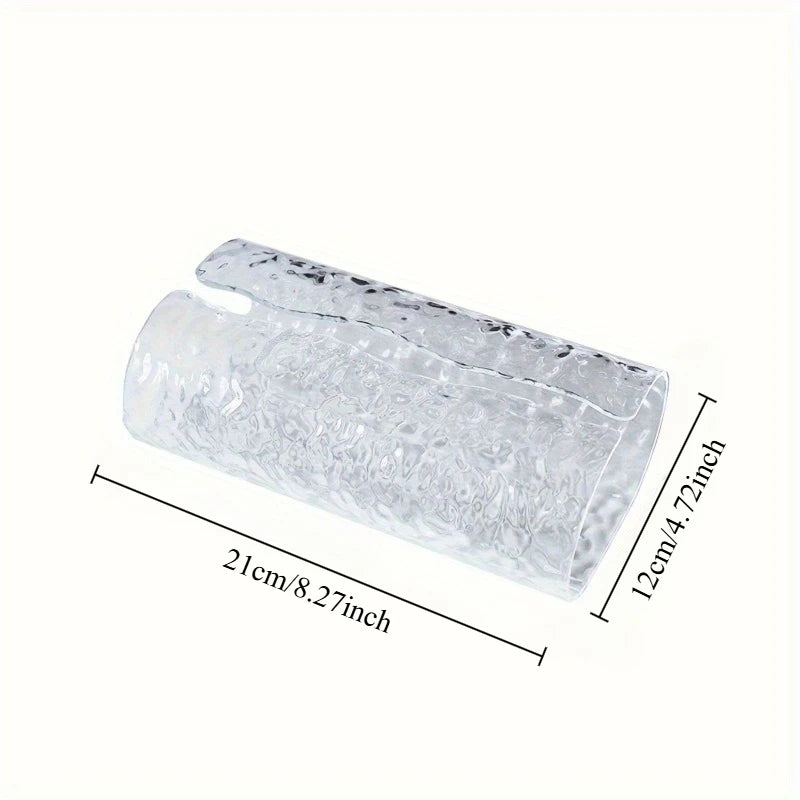 Oval Wavy Tissue Box Cover | Plastic Napkin Holder Bathroom Tissue Box Cover QXL
