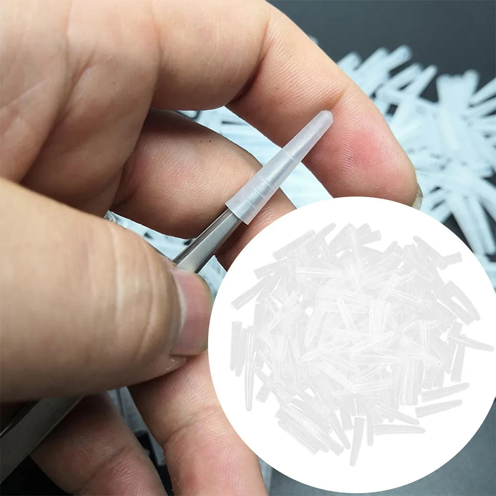 150-Pack Silicone Tweezer Tip Covers for Lash Extensions Tweezer Tip Covers QXL