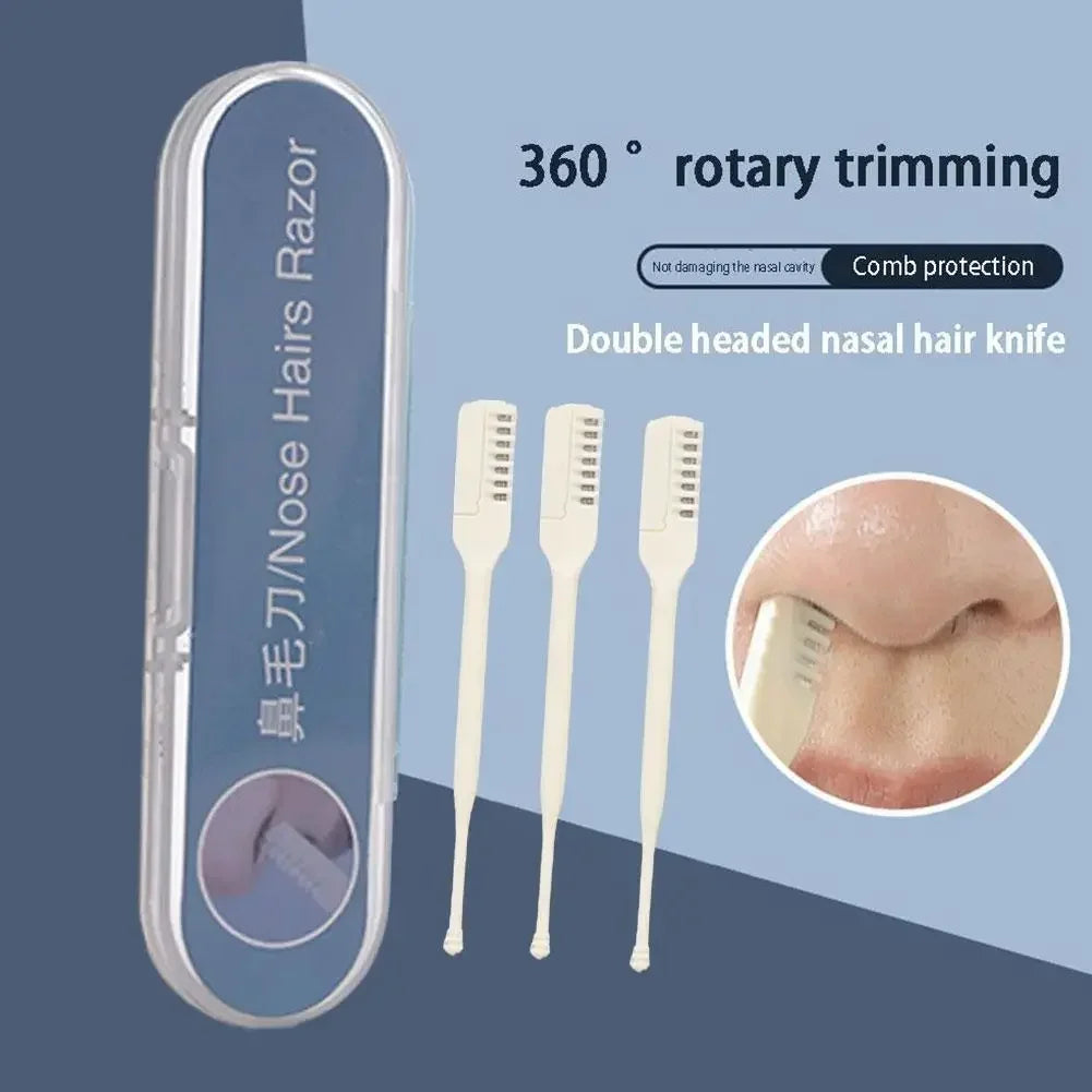 VVOCCI Manual Nose & Ear Hair Trimmer – 360° Rotating, Unisex Nose Hair Trimmer QXL