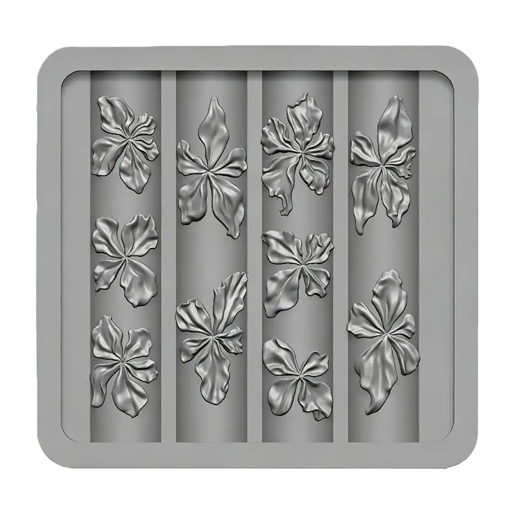 3D Flower Silicone Nail Art Mold | DIY Floral Manicure Stencil Nail Art Mold QXL A CN