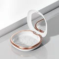 Magnetic Dental Retainer Case with Mirror | Travel Aligner Box Dental Retainer Case QXL White