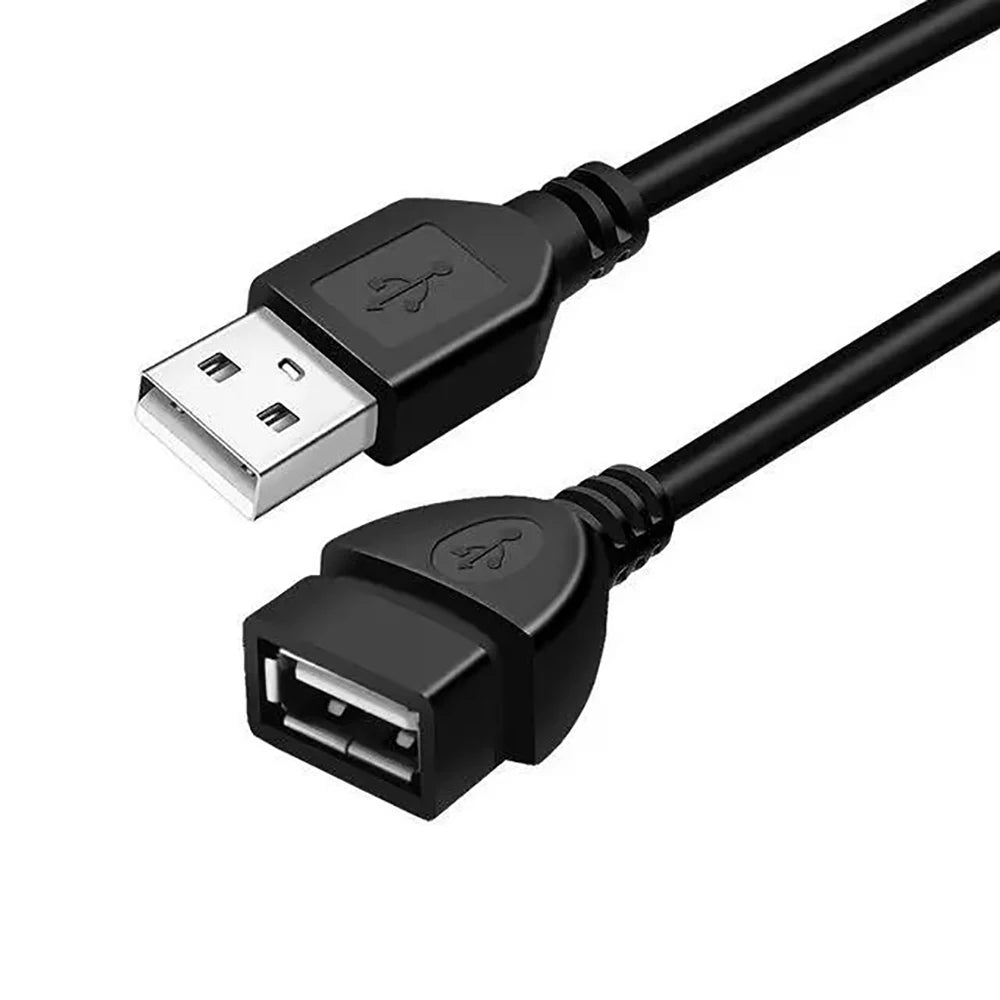 USB 2.0 Extension Cable A Male to A Female – 1m & 1.5m Black USB Extension Cable QXL