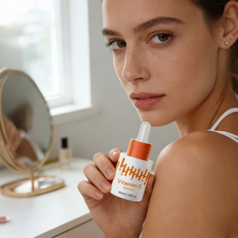 Vitamin C Brightening Face Serum – Hydrating & Fine Line Care Vitamin C Face Serum QXL