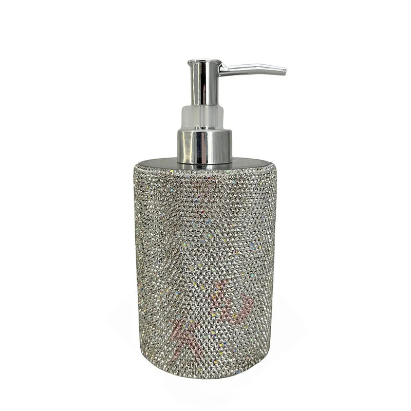 Diamond Press Pump Bottle 300ml | Luxury Empty Dispenser Cosmetic Pump Bottle QXL