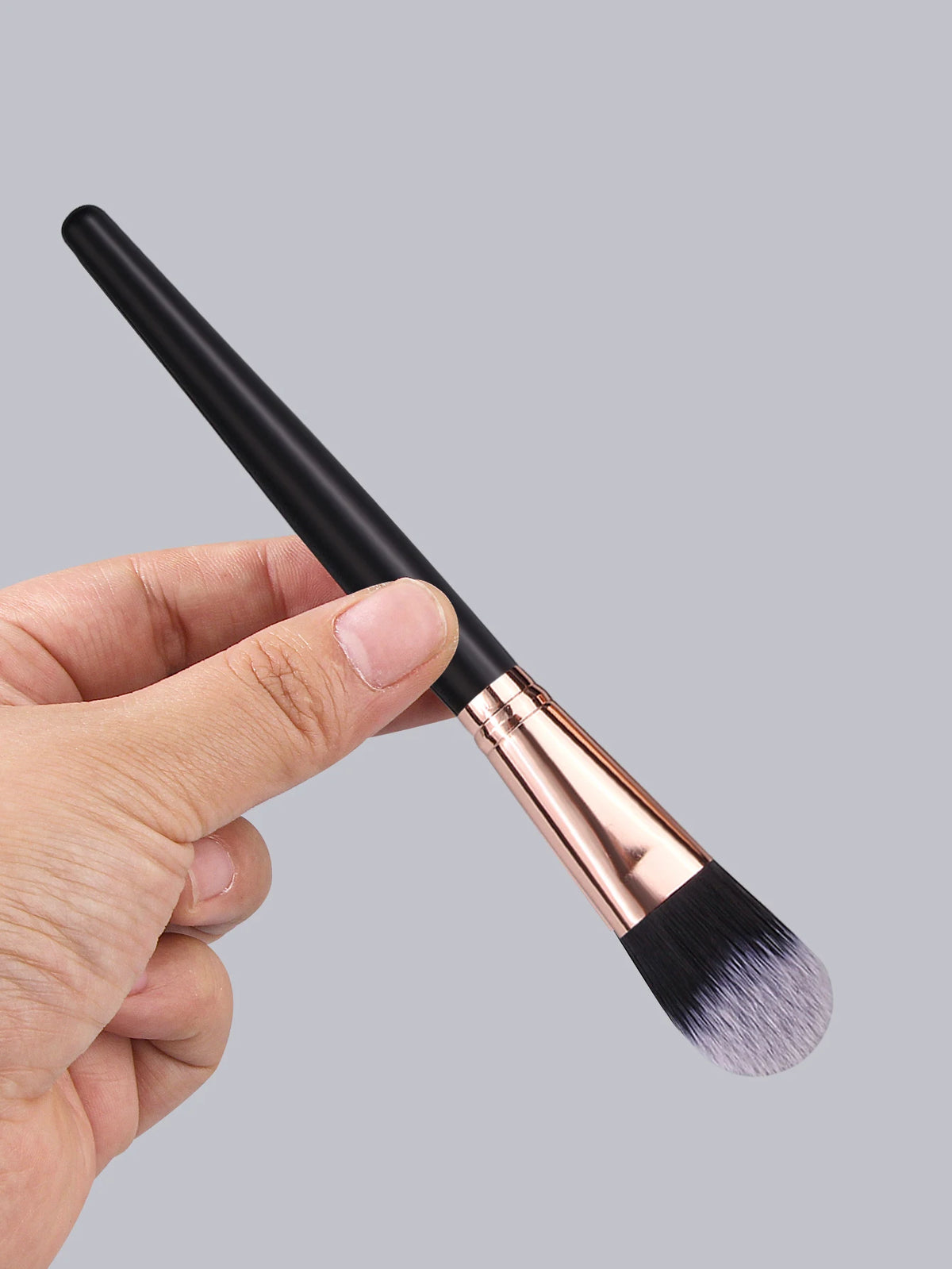 KOSSHOW 2-Pc Concealer & Foundation Brush Set | Black Concealer Brush Set QXL