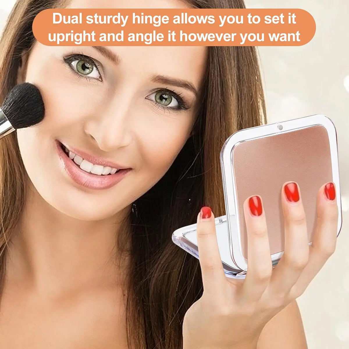 Compact Folding Pocket Makeup Mirror – 30X Magnification Compact Makeup Mirror QXL