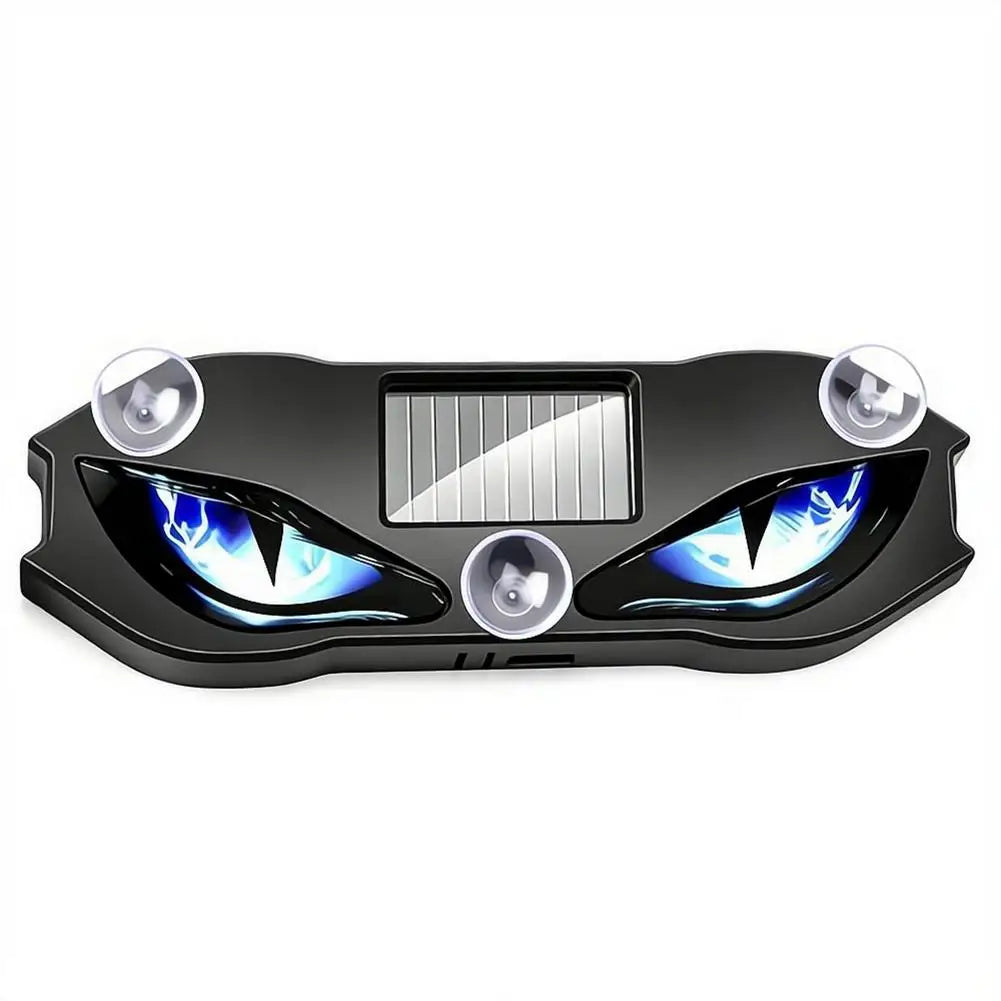 Solar LED Demon Eye Warning Light | Vibration-Activated Car Solar Car Warning Light QXL