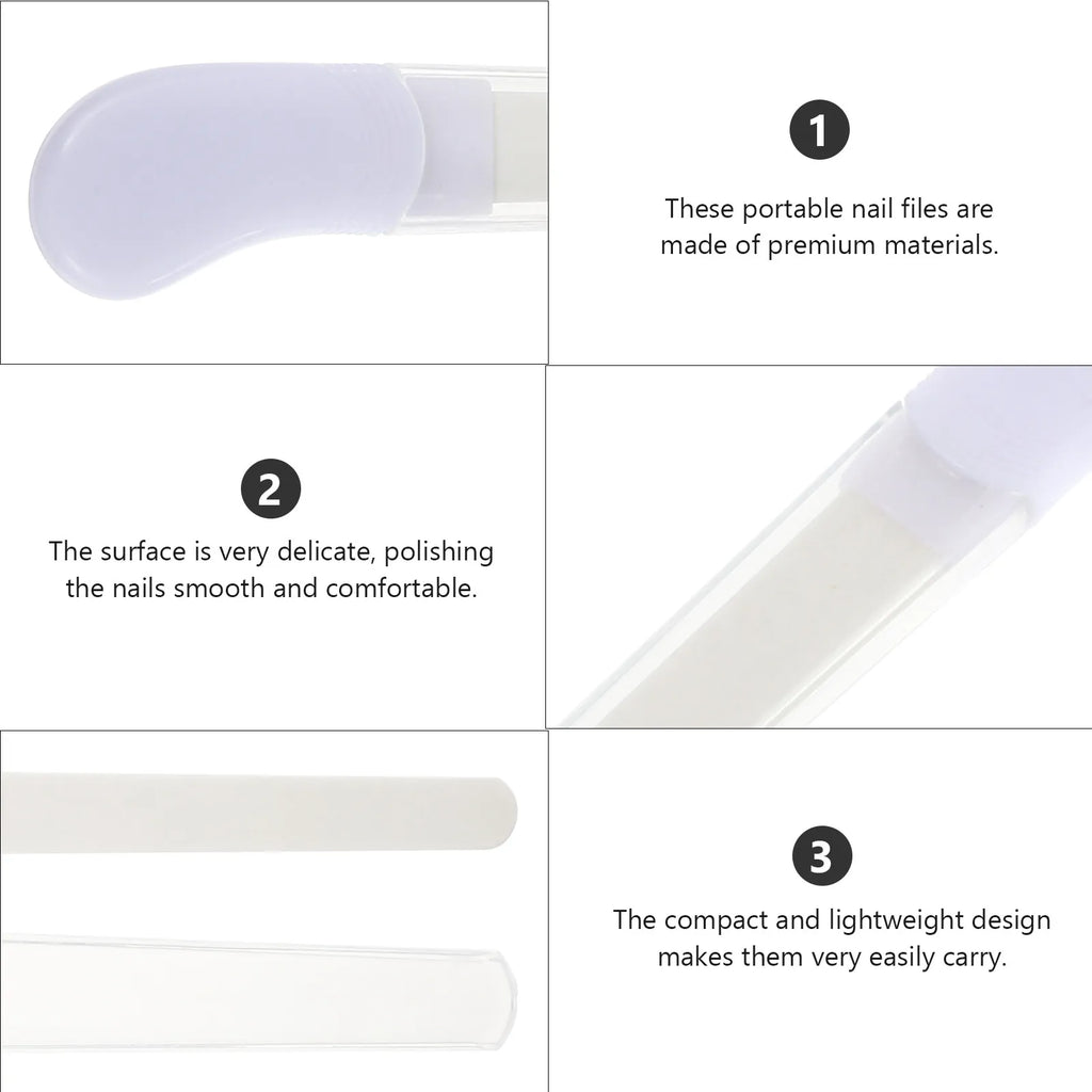 5-Pack Ceramic Nail Files | Manicure & Pedicure Polishing Set Ceramic Nail Files QXL