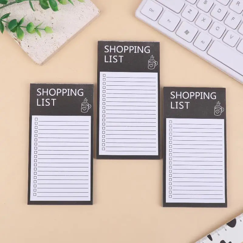 Magnetic Fridge Memo Pad | Tearable Shopping List Notepad Magnetic Notepad QXL