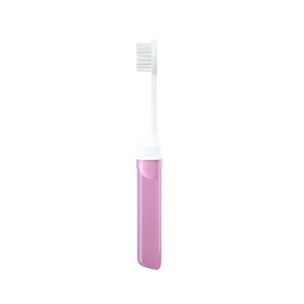 Foldable Mini Travel Toothbrush | Portable Folding Brush Travel Toothbrush QXL Pink