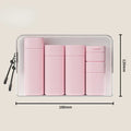 5-Piece Refillable Travel Bottles | Lotion & Shampoo Dispensers Travel Bottle Set QXL Pink