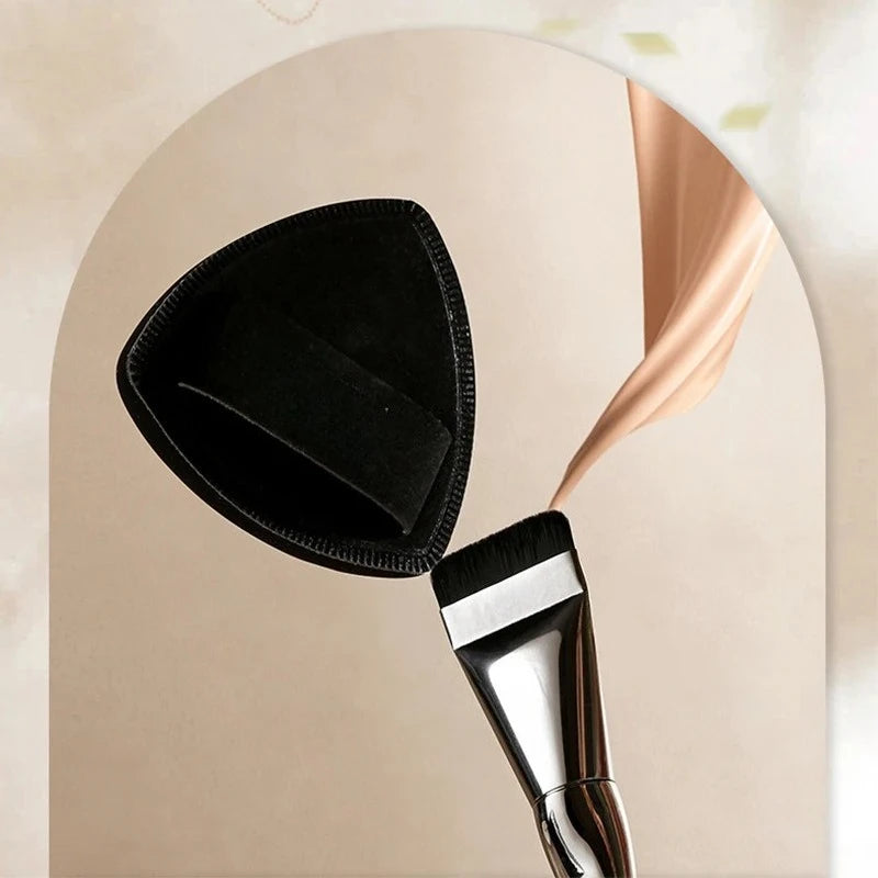 Flat Foundation & Contour Brush | Lightweight Wool Fiber Foundation Contour Brush QXL