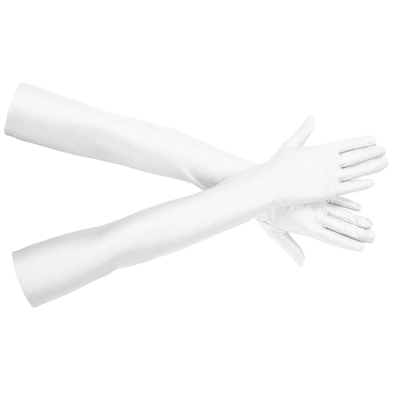 Elbow-Length Spandex Gloves | Party, Wedding & Performance Fashion Spandex Gloves QXL