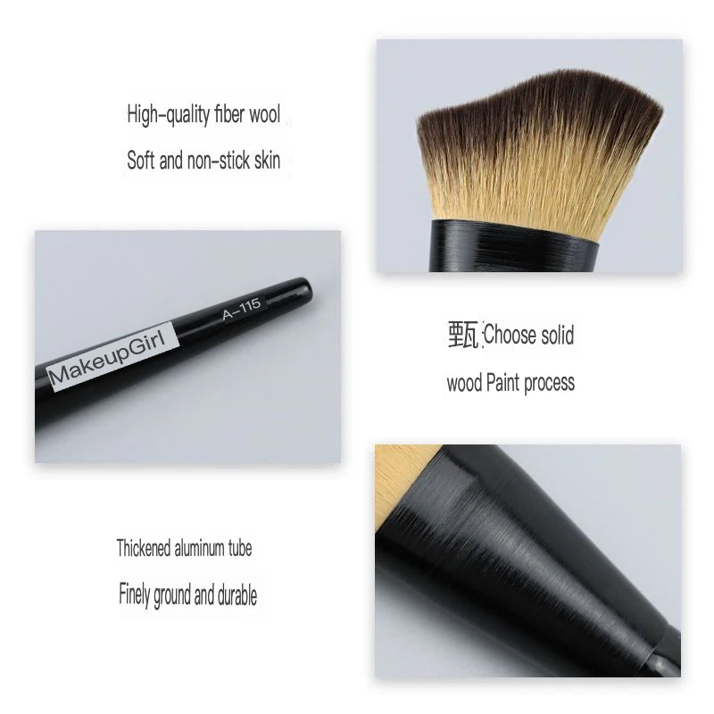 Wave Angled Contour Brush | Beginner Face Sculpting Tool Contour Makeup Brush QXL