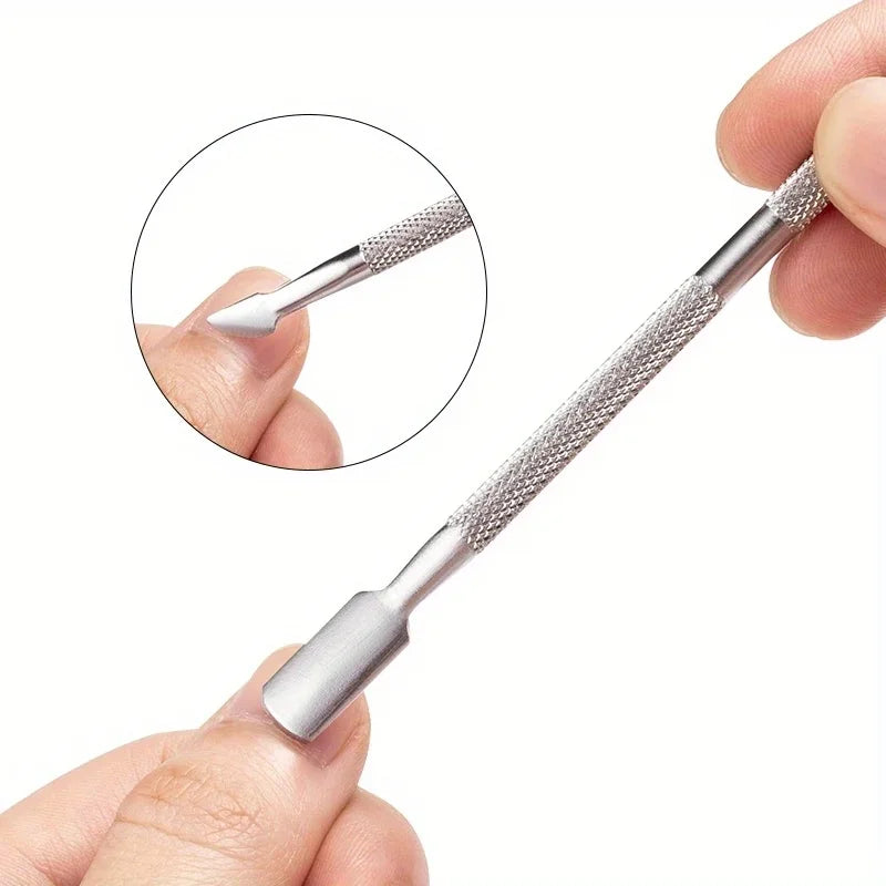 6-Pc Stainless Steel Nail Cuticle Tool Set | FUMOSIK Cuticle Care Tool Set QXL