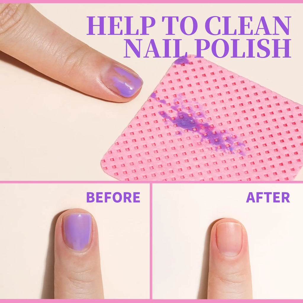 200-Pack Lint-Free Nail Wipes & Eyelash Glue Pads Lint-Free Nail Wipes QXL
