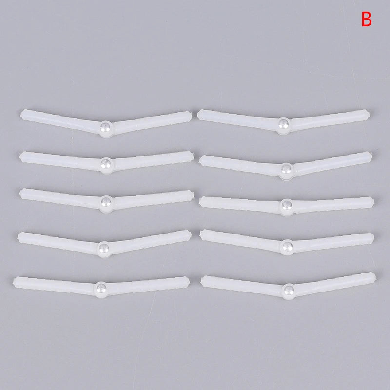 10-Pack RC Airplane Plastic Pin Hinges | 2.5mm & 4.5mm Wing Parts RC Model Hinge QXL B