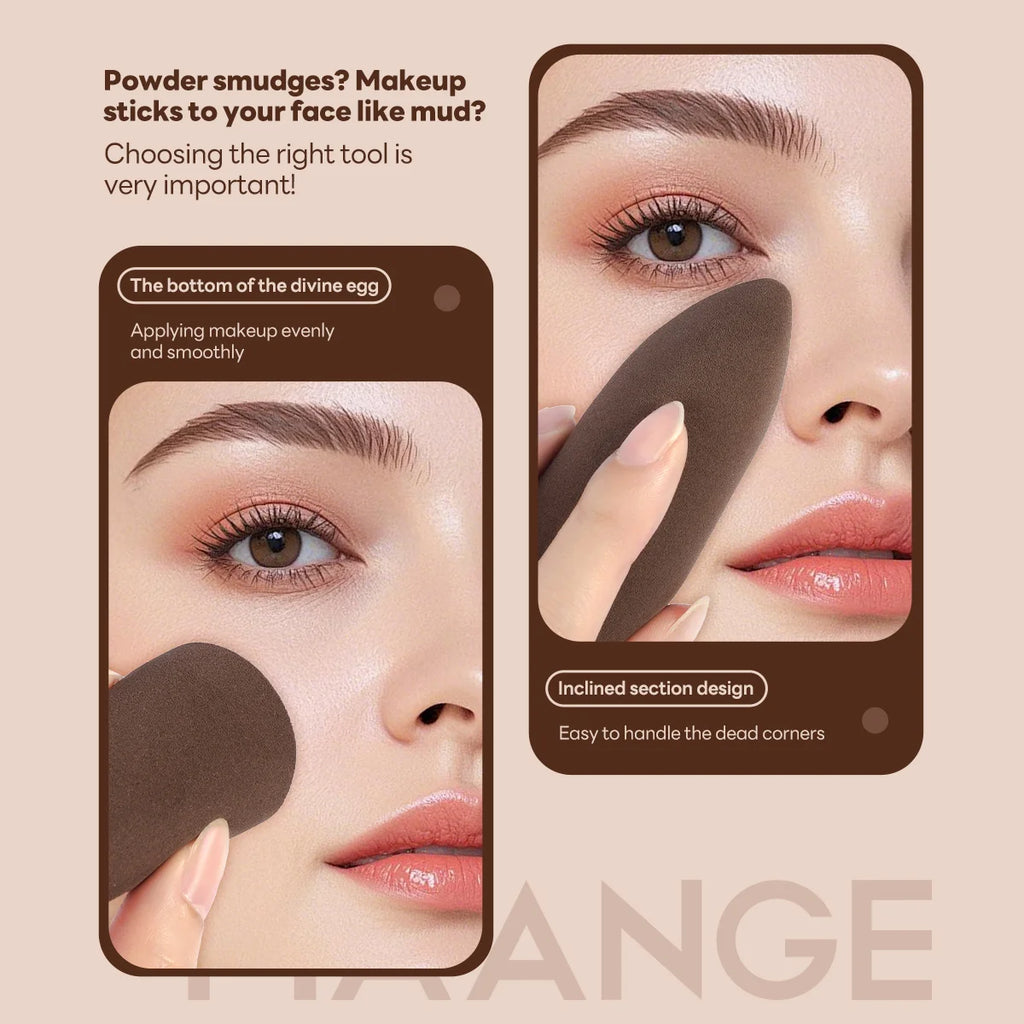 MAANGE 3-Piece Makeup Brush Set – Foundation, Concealer & Eyeshadow Makeup Brush Set QXL