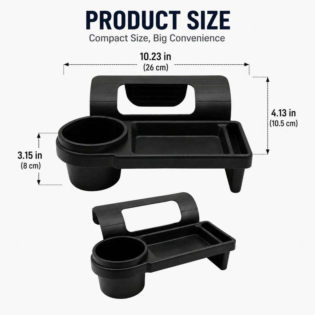 Car Door Cup Holder Organizer Rack | No-Tool Hangable Tray Car Door Organizer QXL