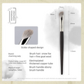 Angled Contour Brush | Snow Fox Hair Nose Sculpting Blender Contour Makeup Brush QXL Redyan 047 large
