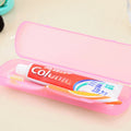 Portable Toothbrush Travel Case | Candy Color Storage Box Toothbrush Travel Case QXL pink-only box