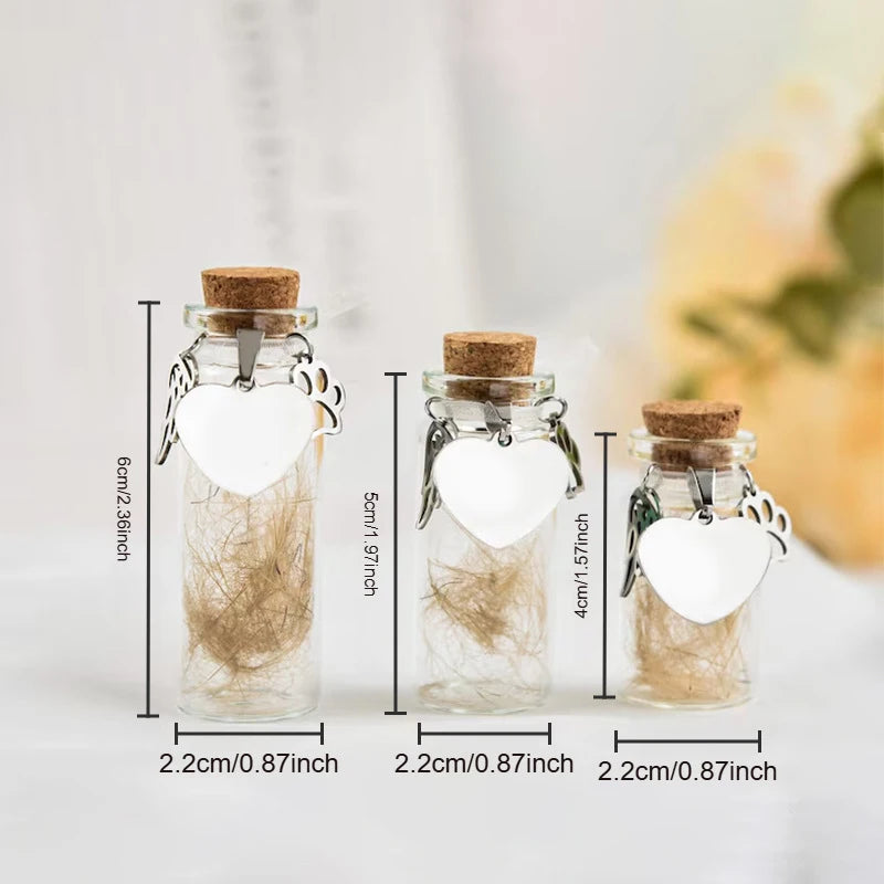 Pet Memorial Keepsake Bottle | Dog & Cat Fur Storage Urn Pet Memorial Urn QXL