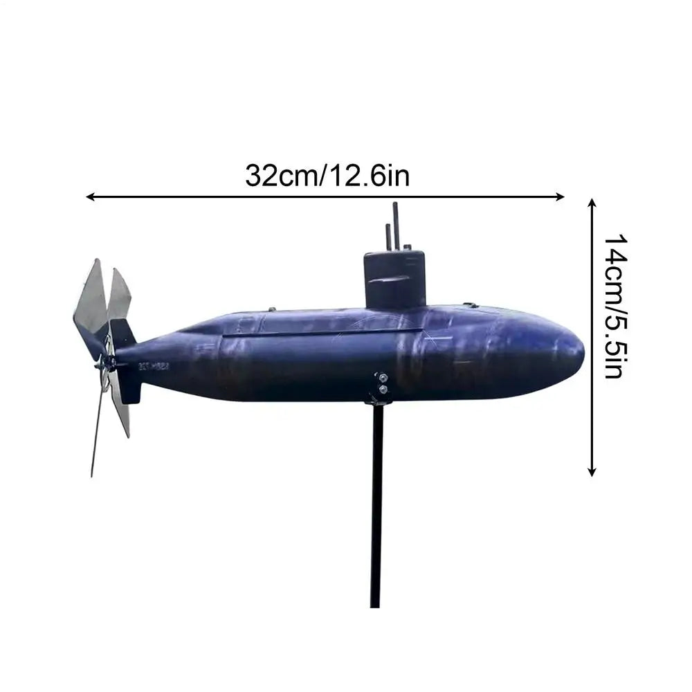 Submarine Wind Spinner – Metal Rotating Garden Sculpture Garden Wind Spinner QXL 1pcs