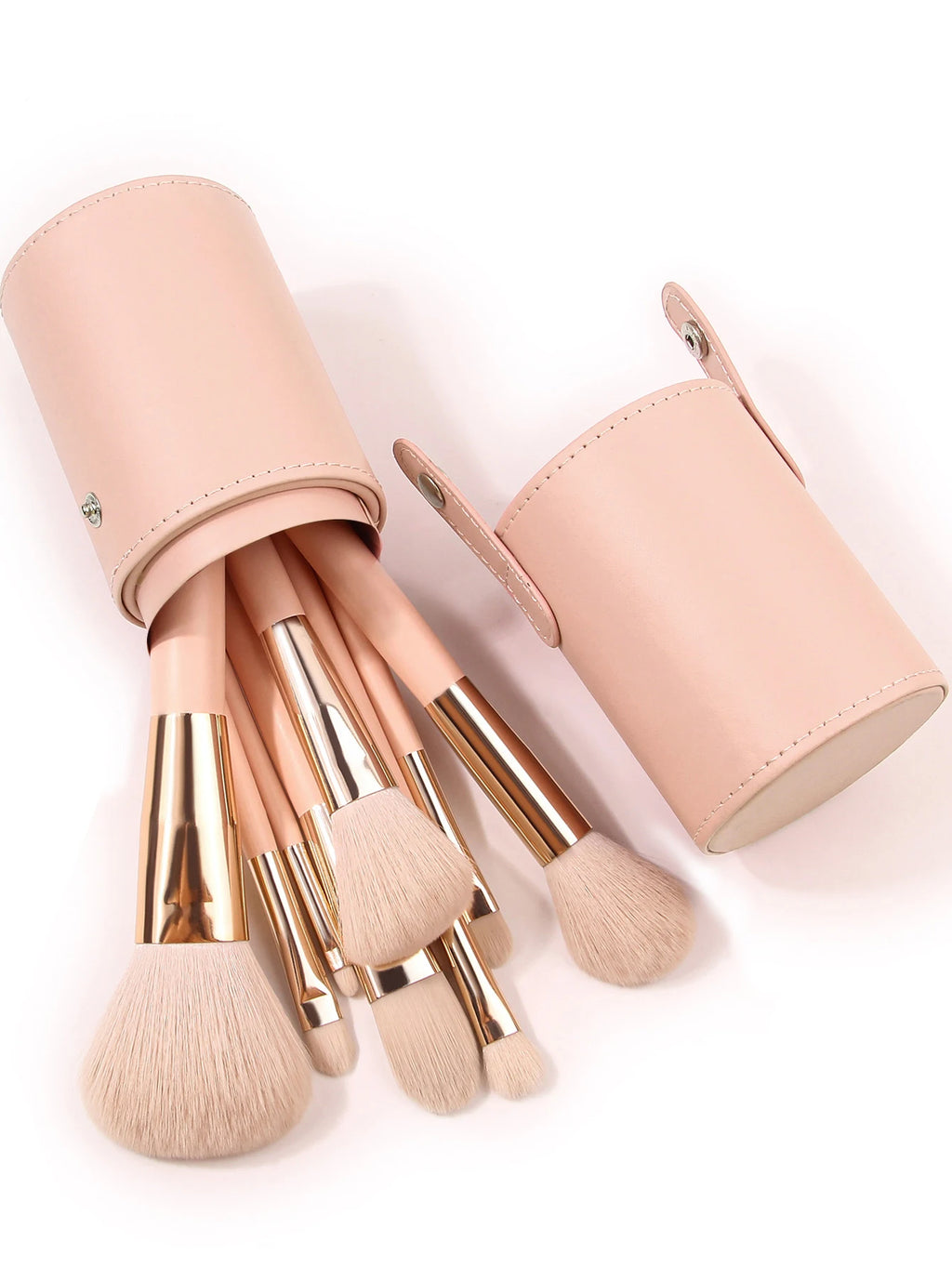 KOSSHOW 15-Piece Makeup Brush Set with Puffs & Storage Cup Makeup Brush Set QXL