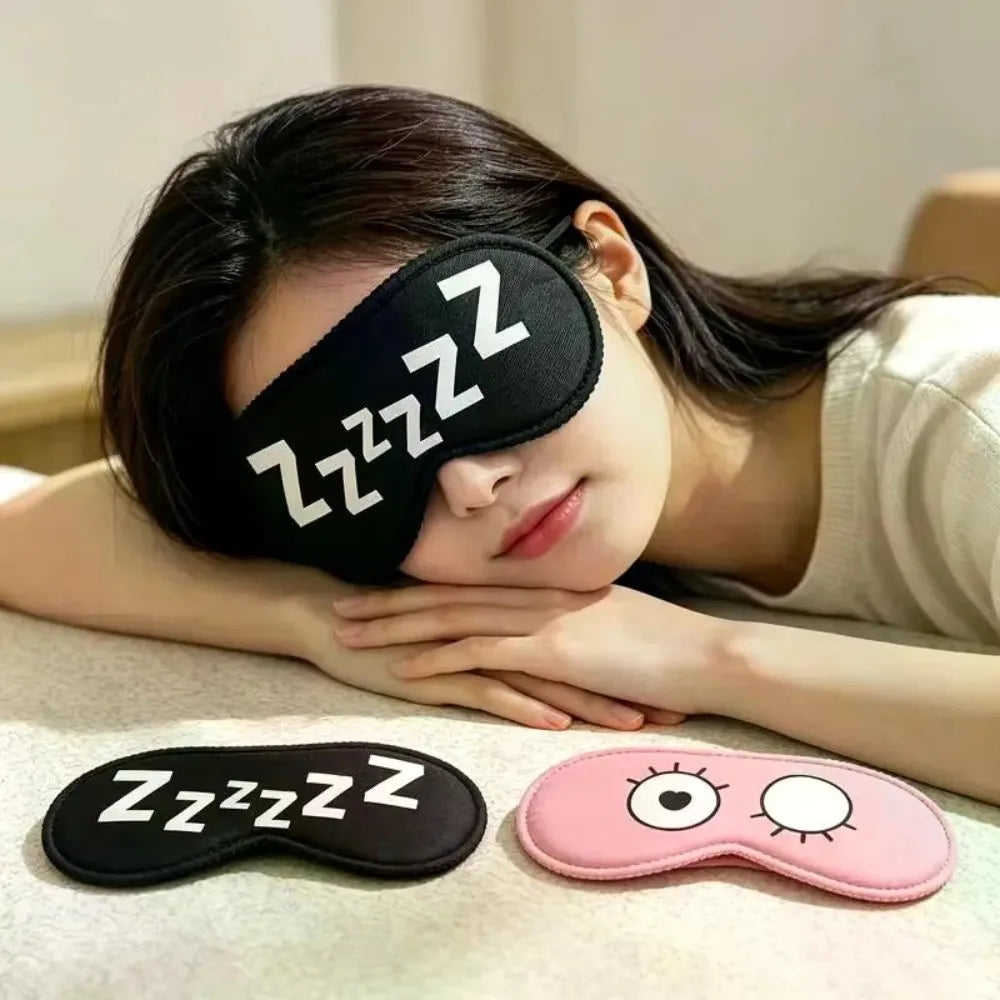 Cartoon Sleep Mask – Light Blocking Concave Eye Mask Unisex Sleep Eye Mask QXL