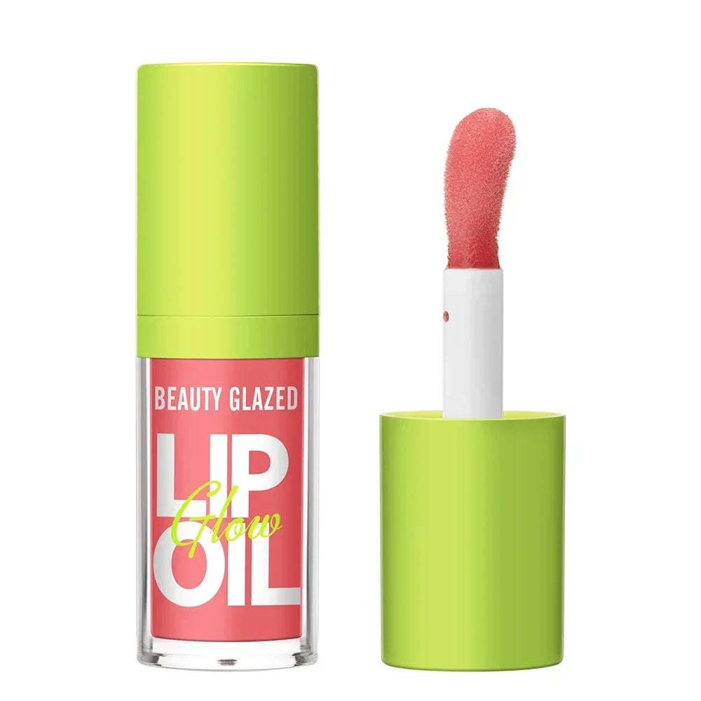 Beauty Glazed Shimmer Lip Gloss Oil | Moisturizing Tint Lip Gloss Oil QXL
