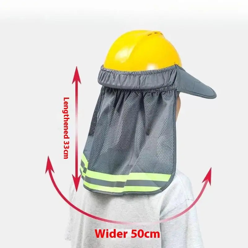 Hard Hat Neck Shield | Reflective Sun Shade Brim Cover Hard Hat Neck Shield QXL