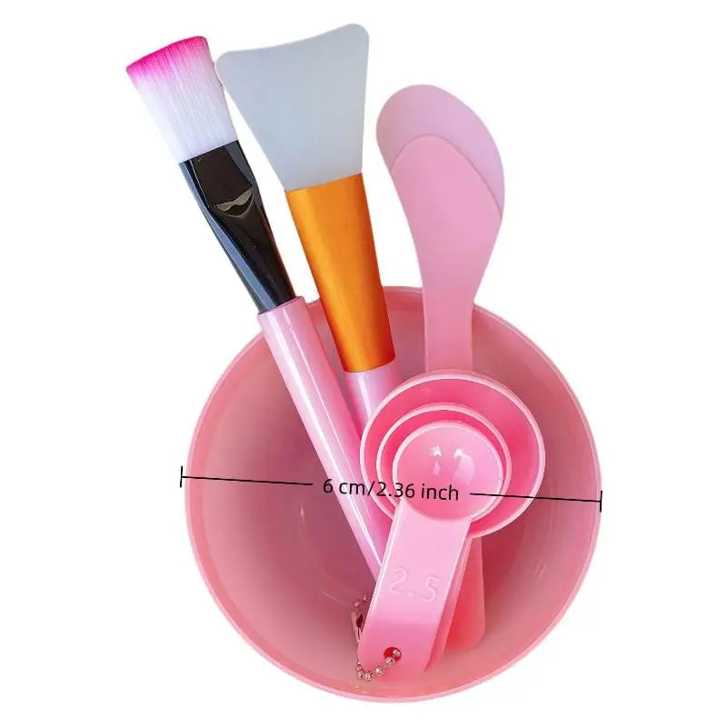 7-Piece DIY Face Mask Mixing Kit – Bowl, Spatula & Brushes Face Mask Mixing Kit QXL