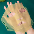 Reusable 3D Silicone Ear Hook Face Mask | Moisturizing Tool Silicone Face Mask QXL Gold