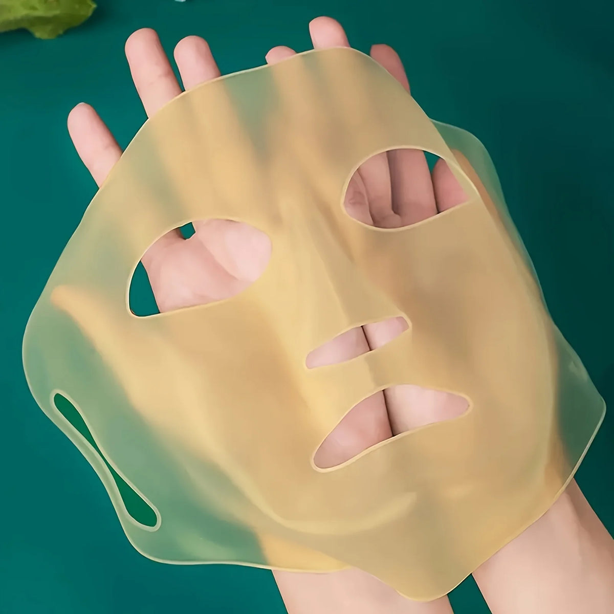 Reusable 3D Silicone Ear Hook Face Mask | Moisturizing Tool Silicone Face Mask QXL Gold