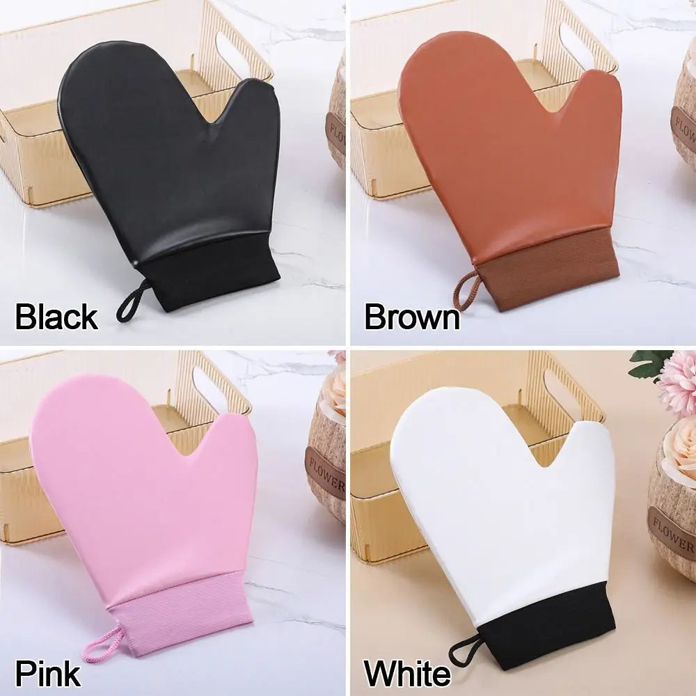Self-Tanning Mitt | Reusable Leather Sunless Tan Applicator Tanning Mitt QXL