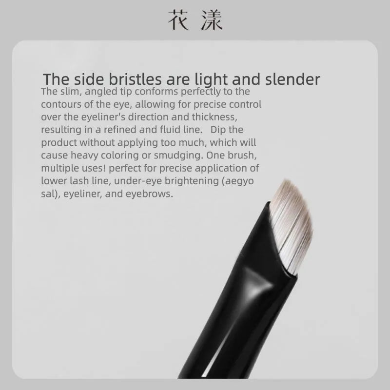Angled Eyeliner Brush – Scythe Blade Eye Corner & Brow Angled Eyeliner Brush QXL