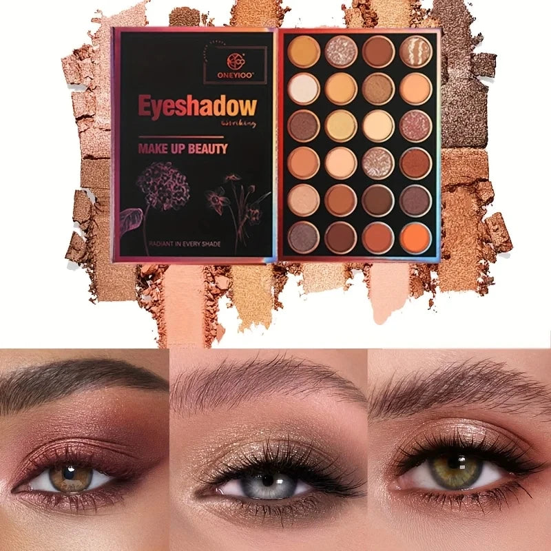 55-Color Eyeshadow Palette | Matte, Shimmer, Lip Gloss & Highlighter Eyeshadow Palette Set QXL