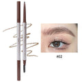 Waterproof Double-Ended Eyebrow Pencil with Spoolie Brush Eyebrow Pencil QXL A02