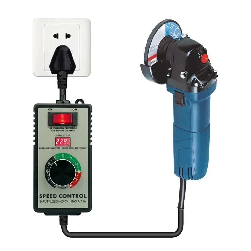 4000W Variable Voltage Speed Controller LED Display | 110V–220V Variable Speed Controller QXL