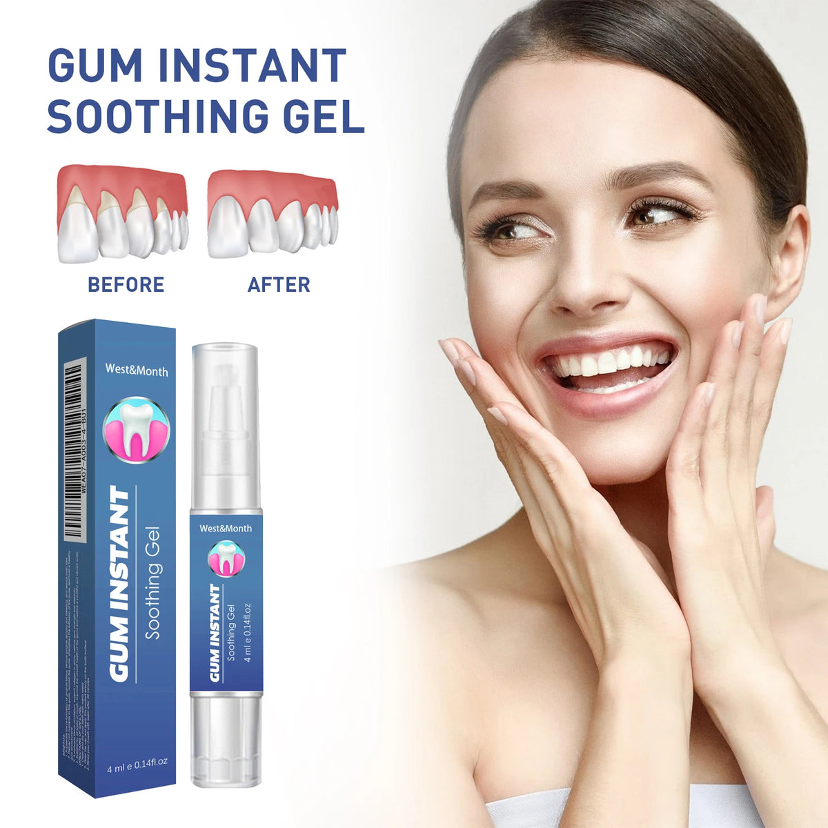 Gum Care & Repair Gel – Deep Clean, Whiten & Protect Gums Gum Care Gel QXL