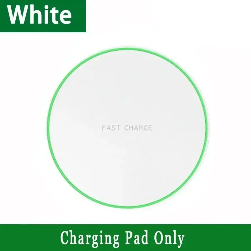 60W Fast Wireless Charging Pad | iPhone & Samsung Qi Charger Wireless Charging Pad QXL White