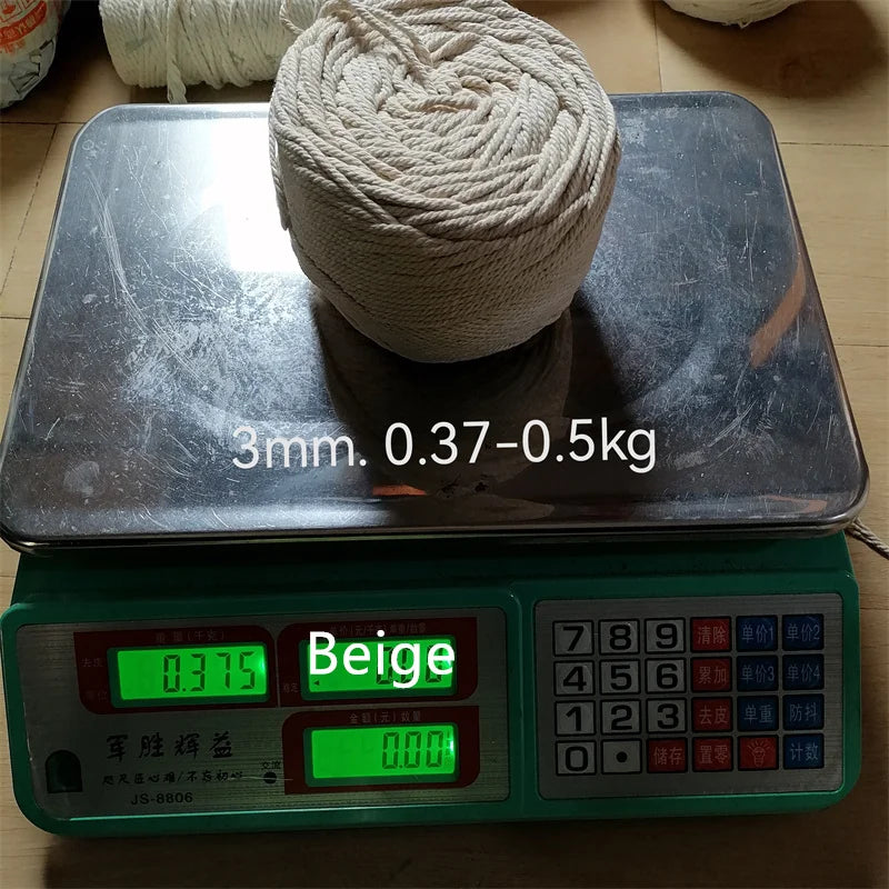 100% Pure Cotton Rope 1–6mm | Natural Macramé & Craft Cord Cotton Craft Cord QXL