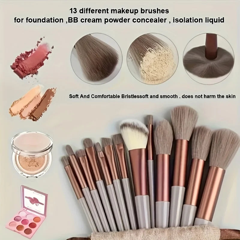33-Piece Makeup Brush & Beauty Sponge Kit | Full Face Set Makeup Brush Kit QXL