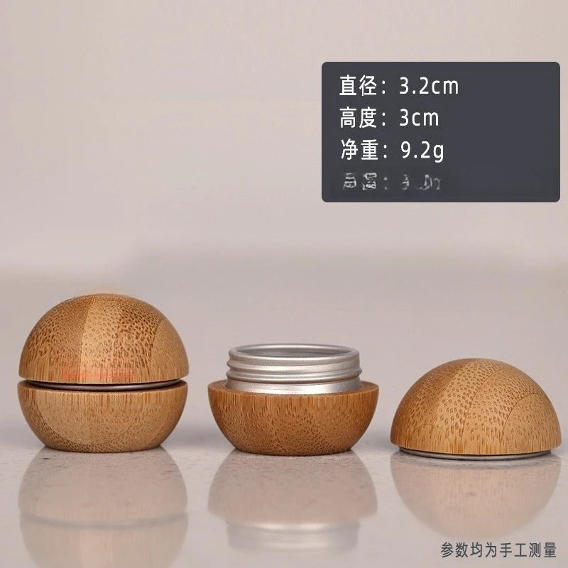 5ml Bamboo Aluminum Tin Jar | Refillable Cosmetic Container Cosmetic Tin Jar QXL