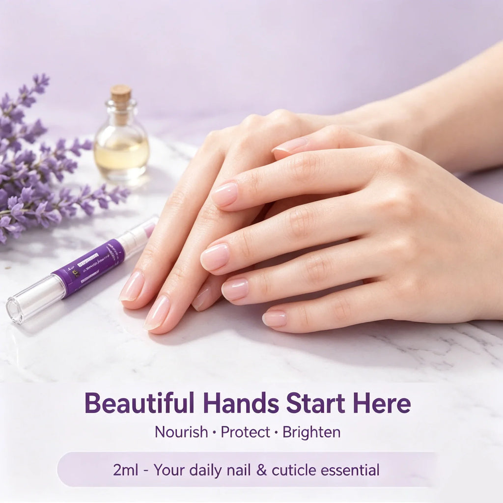 2-in-1 Ceramic Cuticle Remover Oil Pen | Nail Pusher Tool Cuticle Oil Pen QXL
