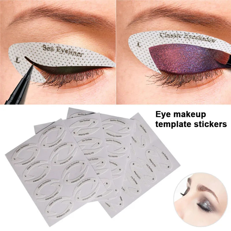 Eyebrow & Eyeshadow Stencil Set | Eyeliner Shaping Guide Eyebrow Stencil Set QXL
